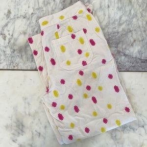 Anthropologie Clip Dot Trousers size 6